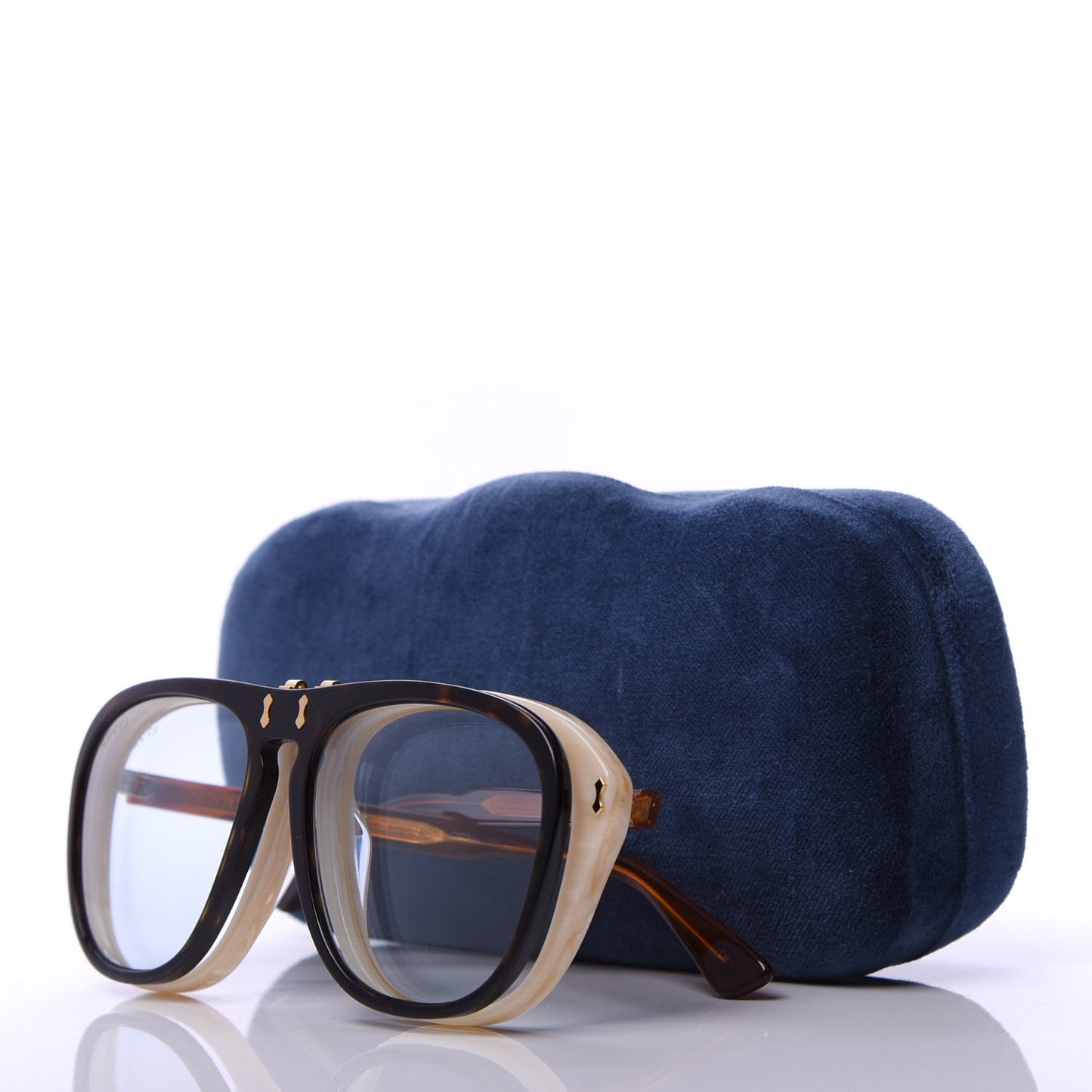Aviator Flip Up Sunglasses GG0087S Havana