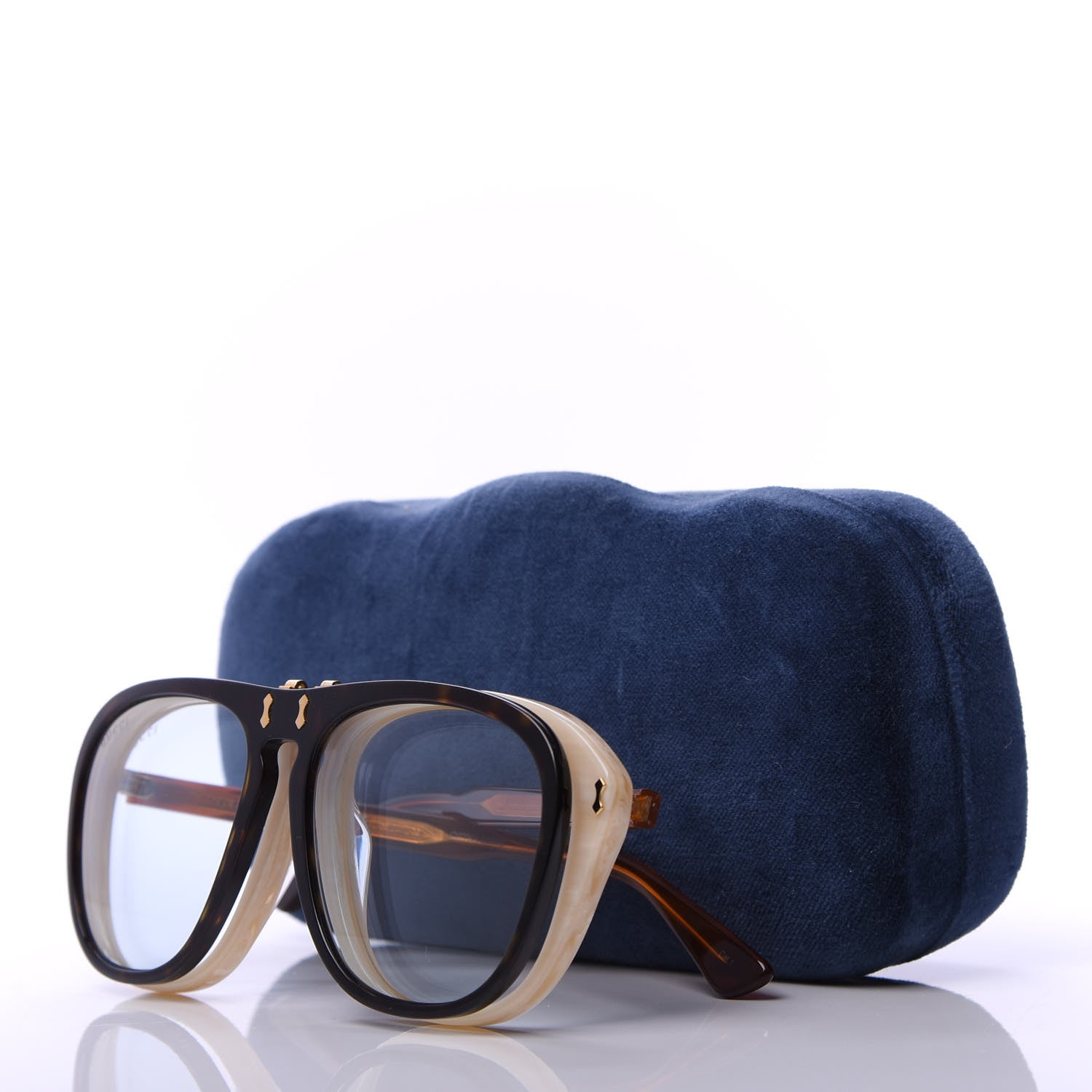 Gucci Aviator Flip Up Sunglasses GG0087S Havana 9 of 9