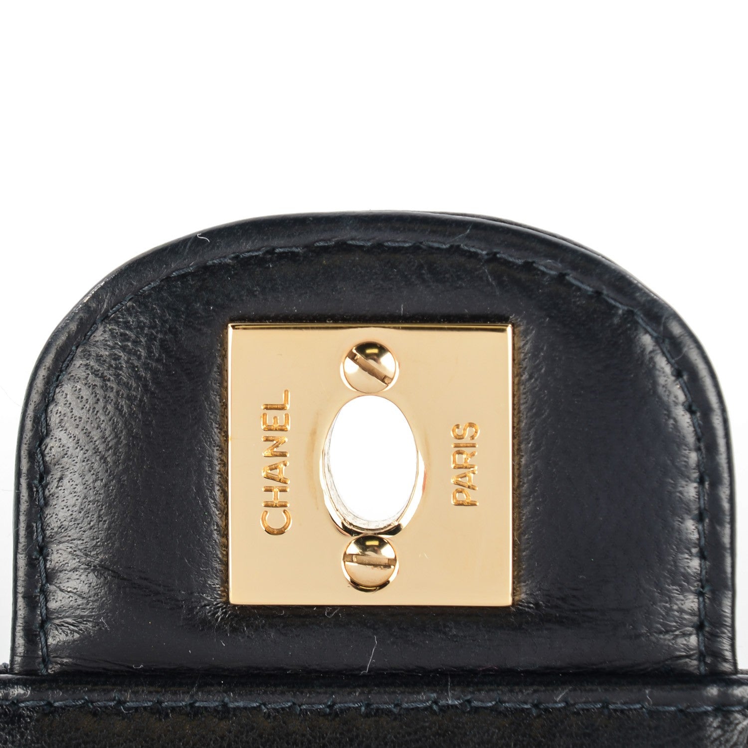 Chanel Lambskin Quilted East West Chocolate Bar Flap Black 8 of 8
