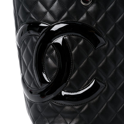 Chanel Calfskin Quilted Large Cambon Tote Black 12 of 12