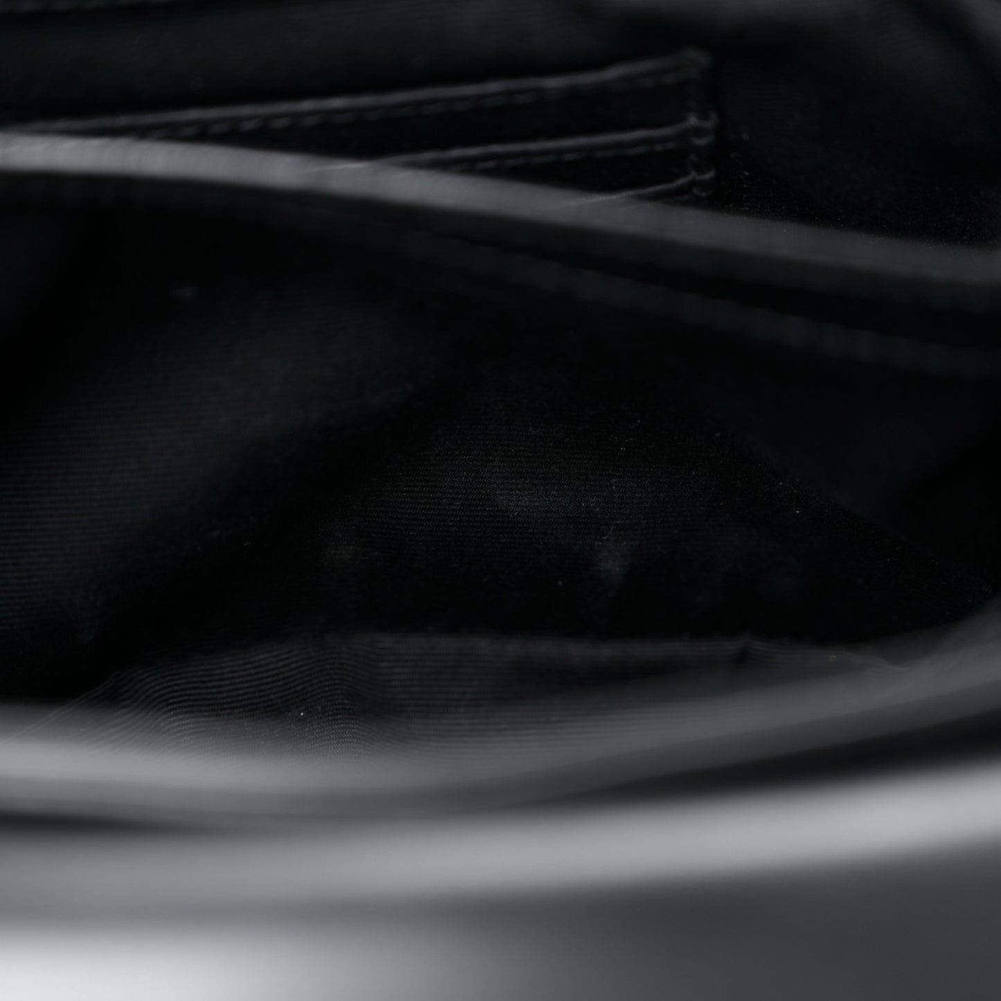 Calfskin Y Quilted Monogram Toy Loulou Crossbody Bag Black