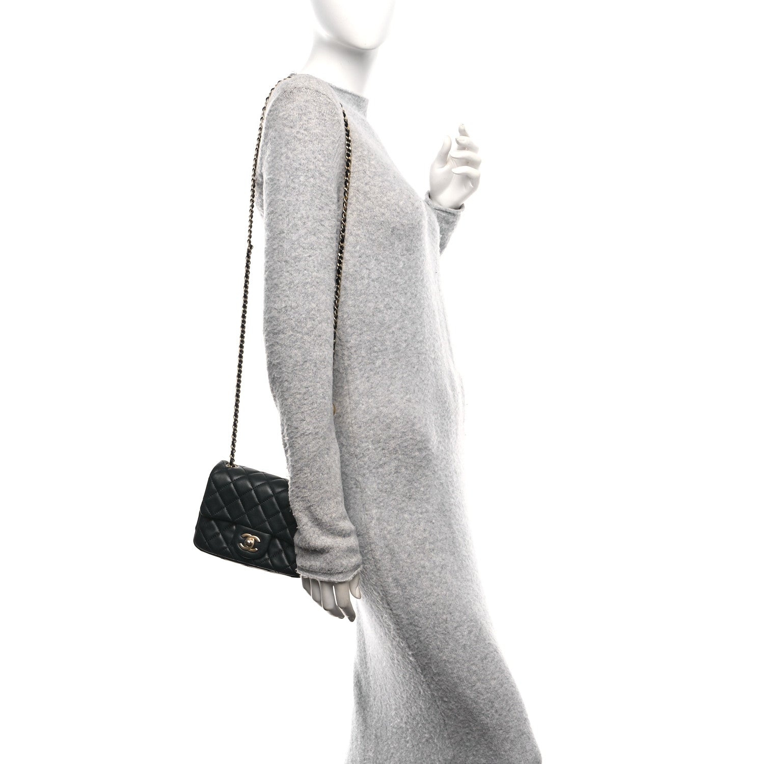 Chanel Lambskin Quilted Mini Pearl Crush Flap Black 2 of 10