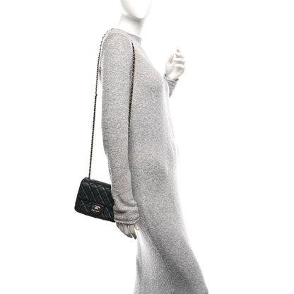 Chanel Lambskin Quilted Mini Pearl Crush Flap Black 2 of 10