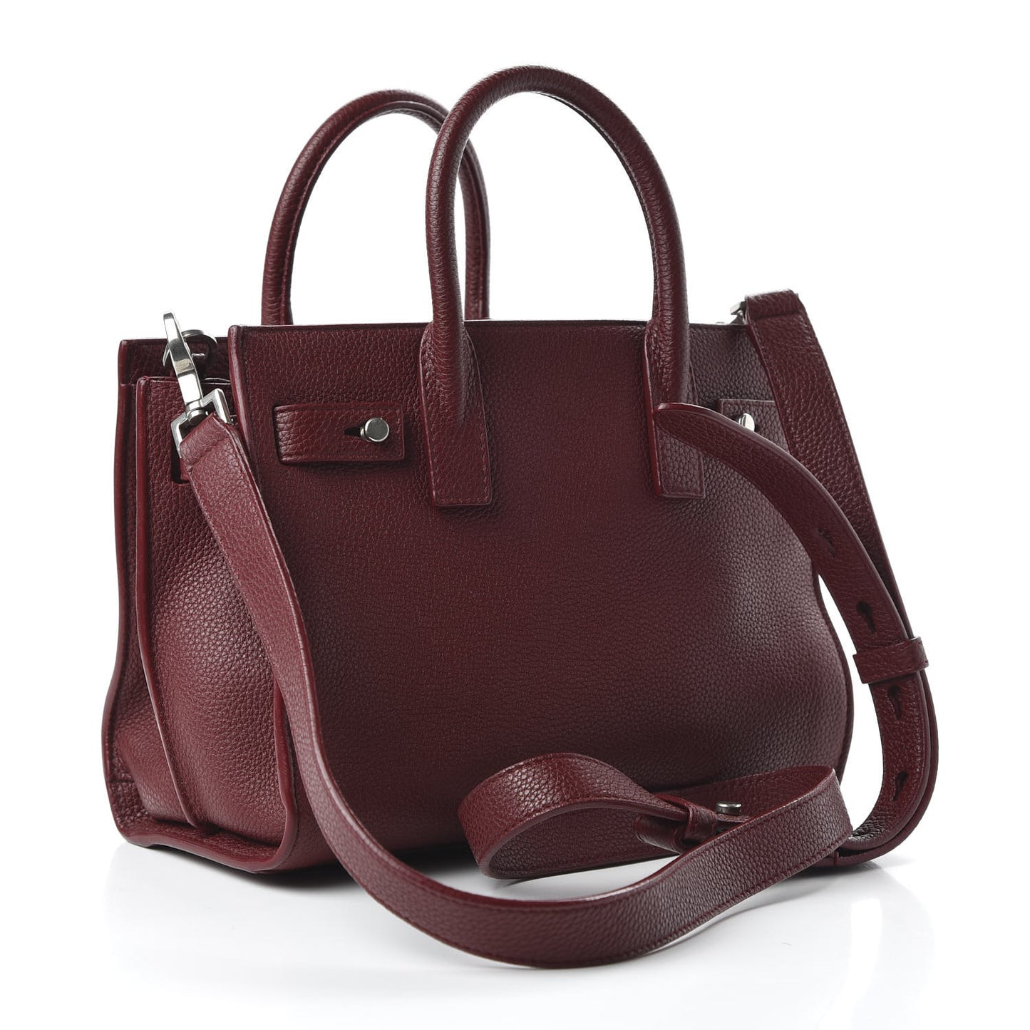 Grained Calfskin Nano Sac De Jour Souple Palissandre