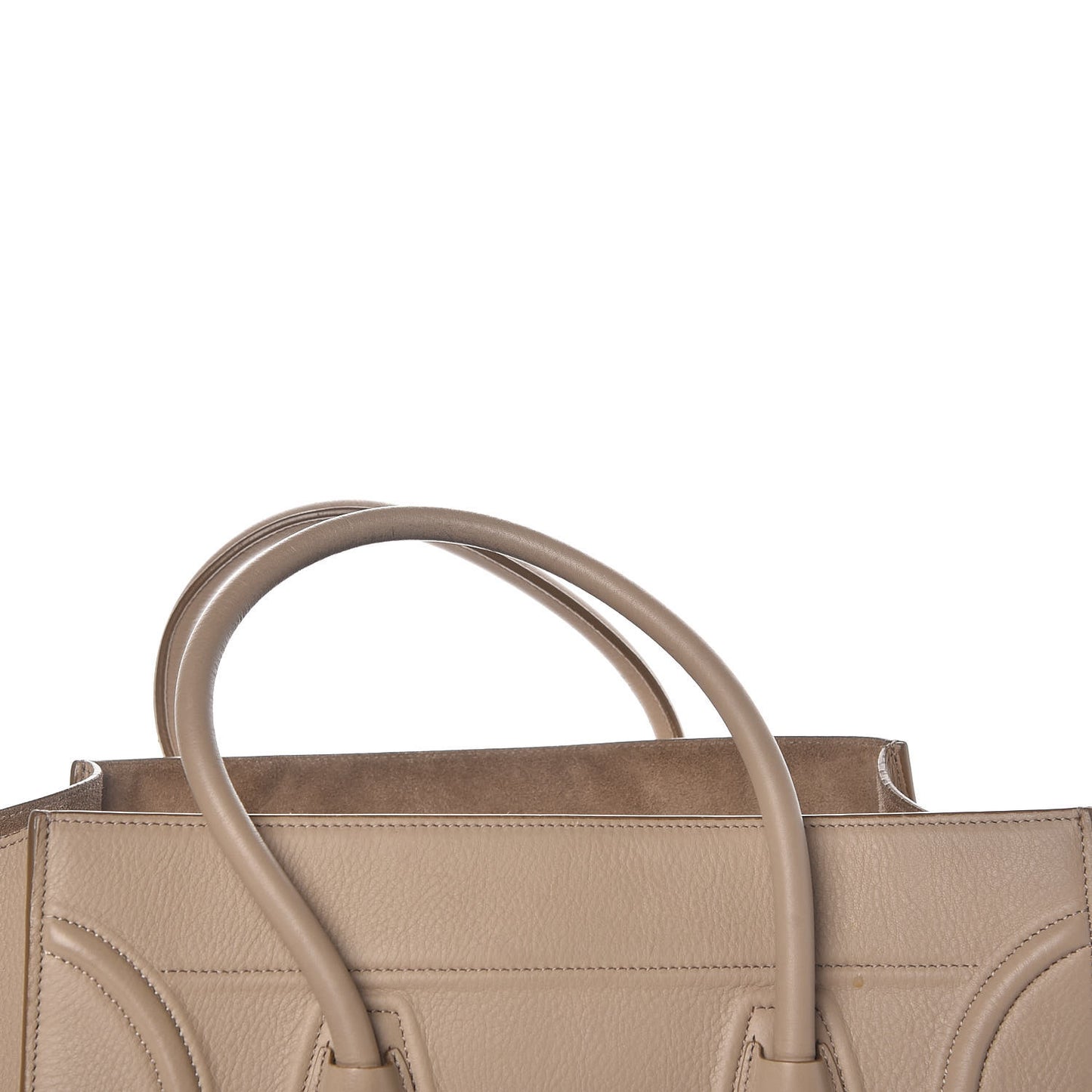 Supple Calfskin Medium Phantom Luggage Beige