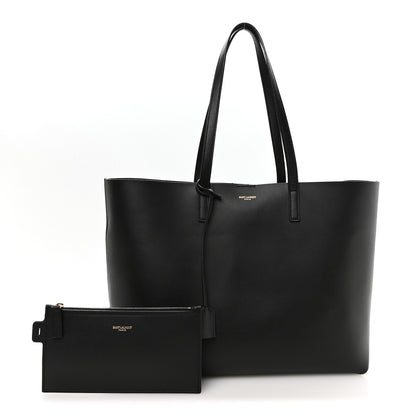 Saint Laurent Calfskin Large Shopping Tote Black 3 of 12