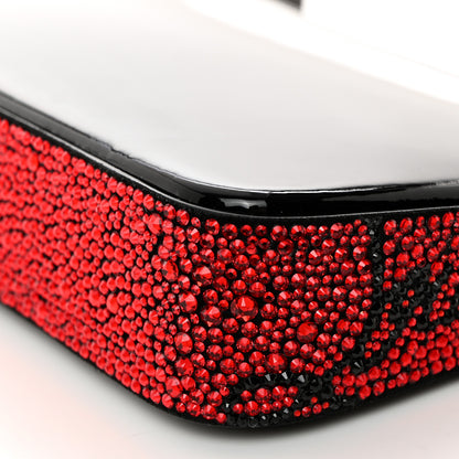 Christian Louboutin Patent Calfskin Strass Loubila Chain Clutch Black 10 of 10