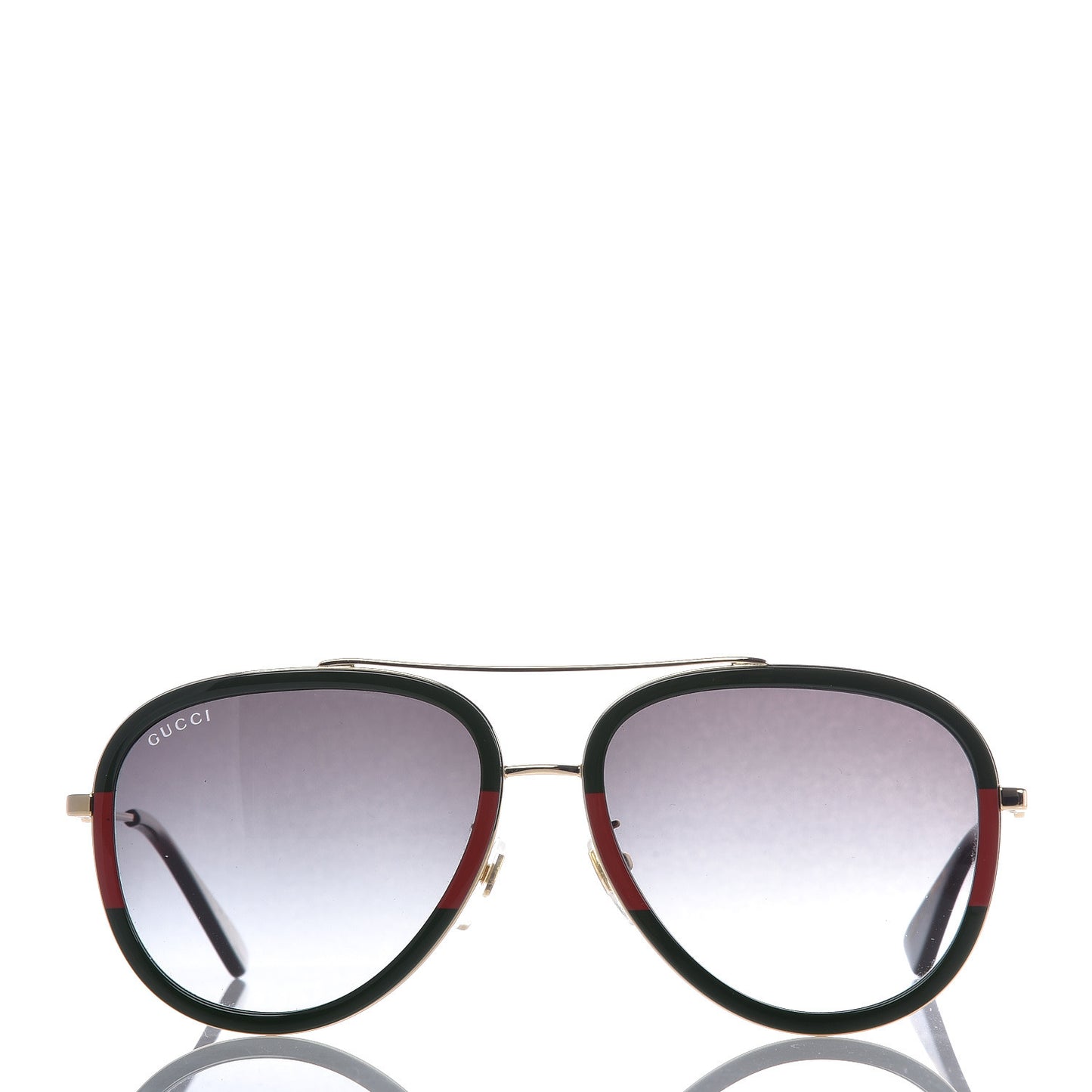 Web Aviator Sunglasses GG0062S Green Red