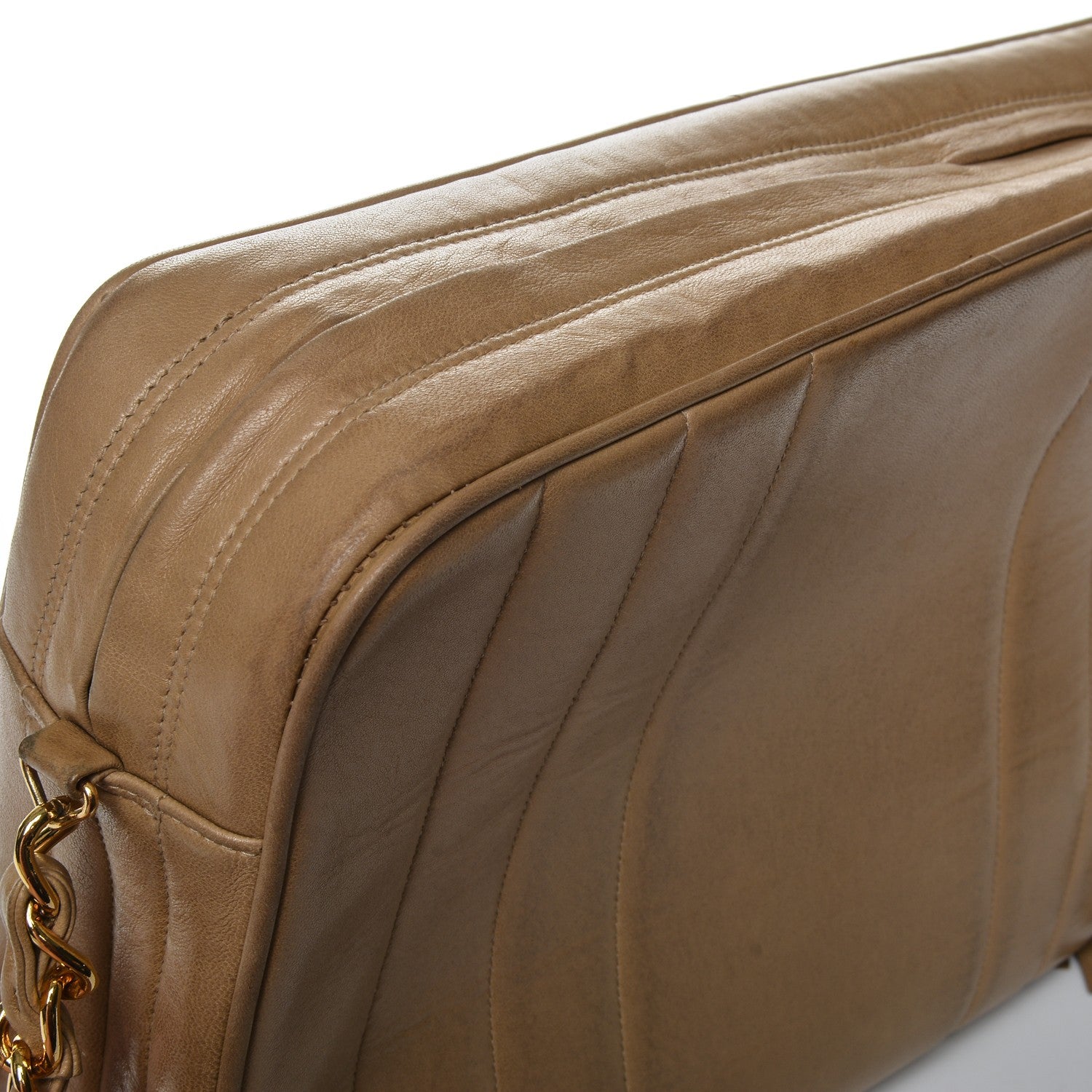 Chanel Lambskin Vertical Quilted Flap Camera Case Beige 6 of 22