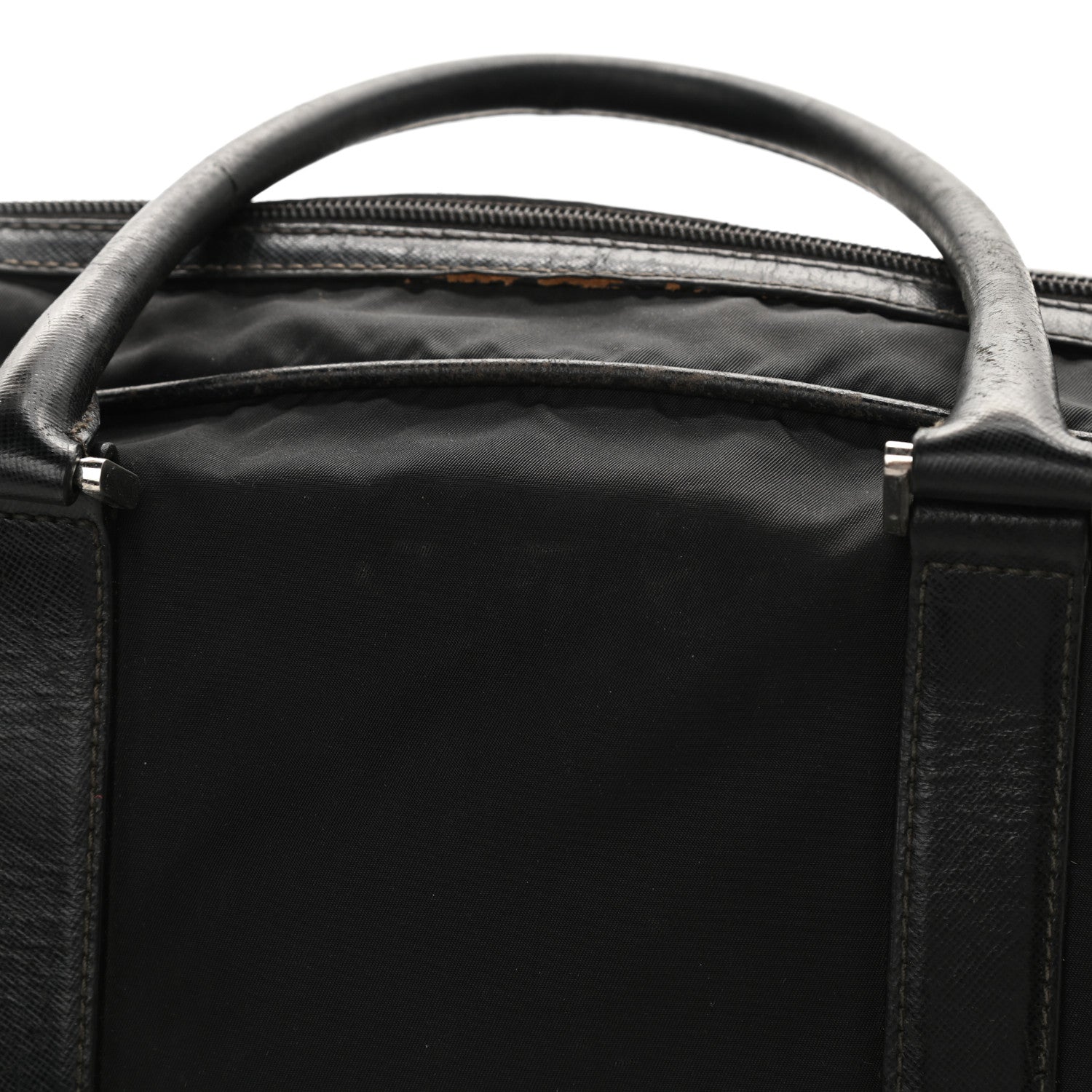 Prada Tessuto Nylon Saffiano Briefcase Nero Black 18 of 20