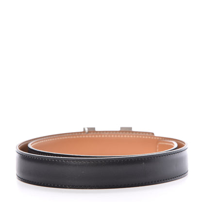 Hermes Box Chamonix 24mm Constance H Belt 65 Black Natural 3 of 16