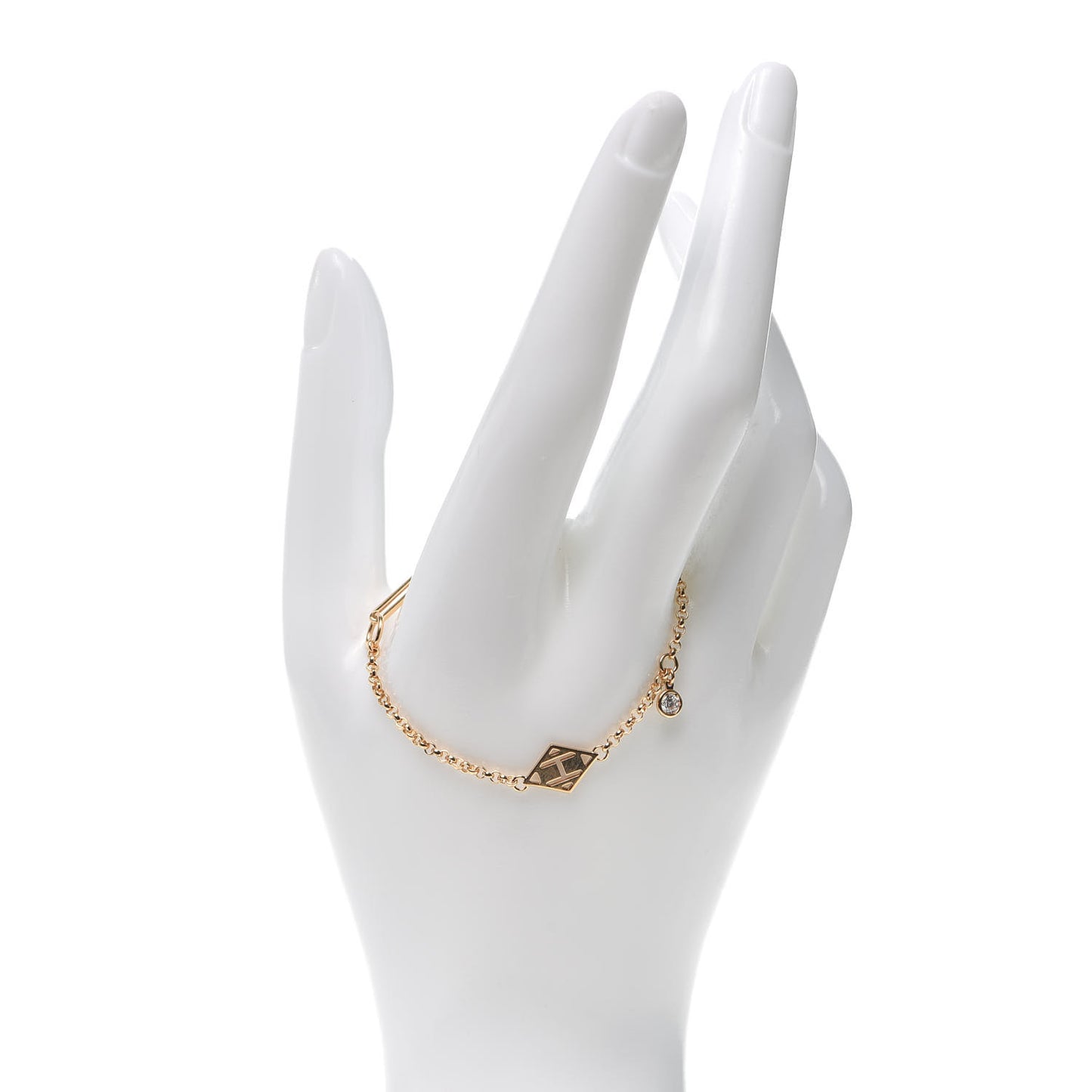 18K Rose Gold Diamond Gambade Bracelet SH