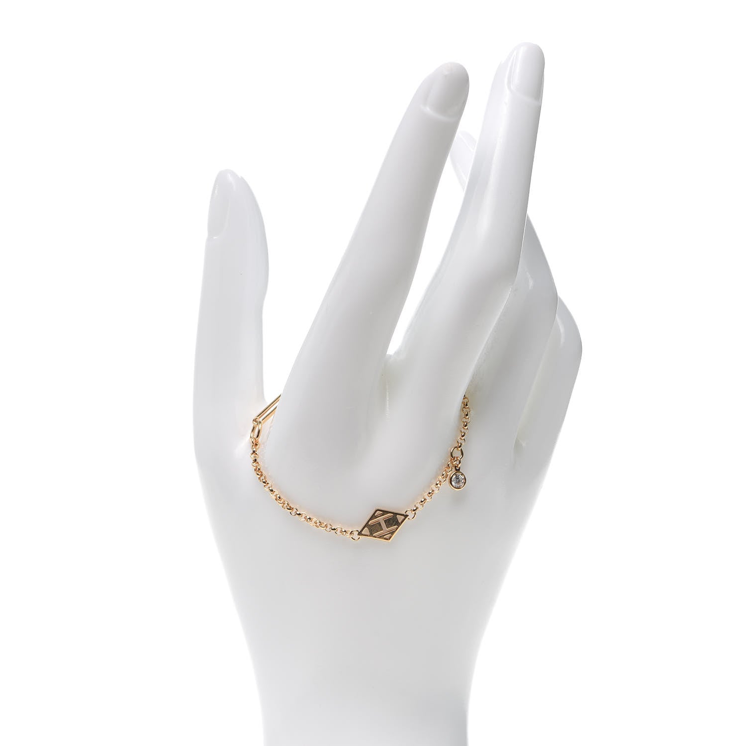 Hermes 18K Rose Gold Diamond Gambade Bracelet SH 2 of 5