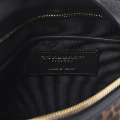 Burberry Calf Hair Calfskin Leopard Print Clutch Black 6 of 10