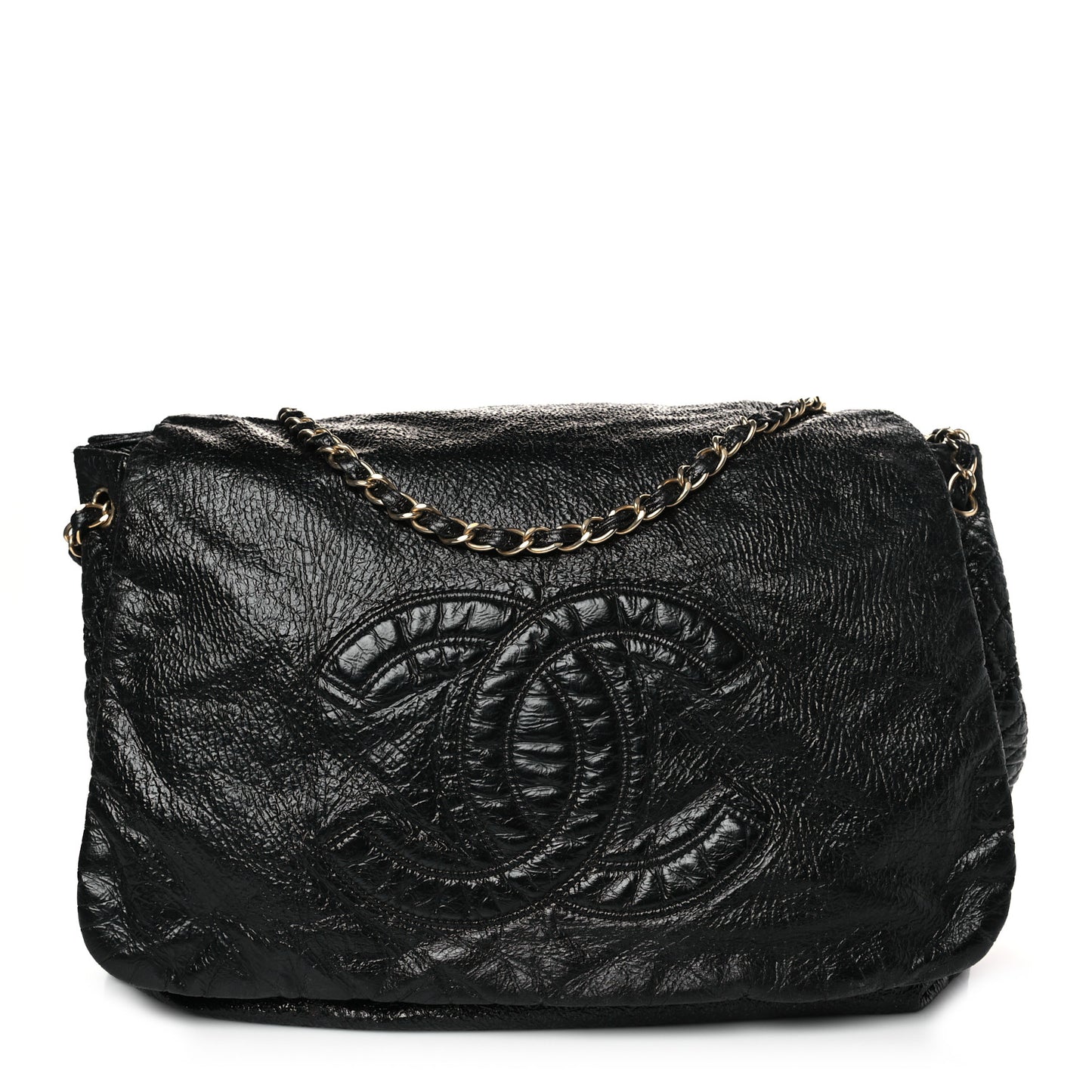 Vinyl XL Rock and Chain Flap Black
