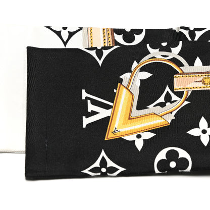 Louis Vuitton Silk Monogram Confidential Bandeau Black 4 of 4