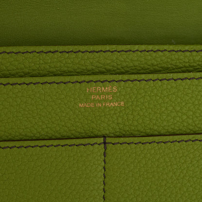 Hermes Togo Dogon Duo Wallet Vert Anis 6 of 12