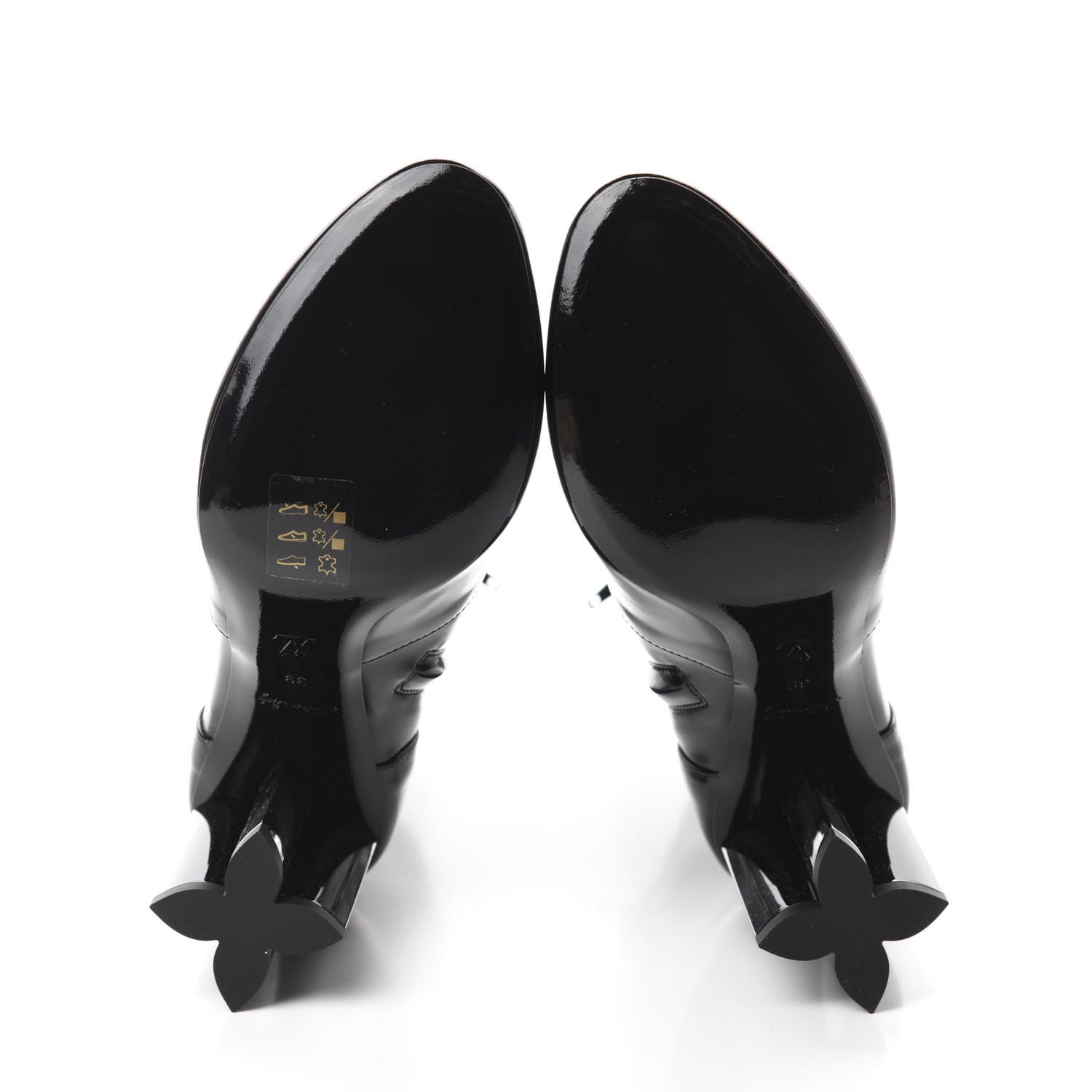 Louis Vuitton Patent Silhouette Ankle Boots 39 Black 6 of 9