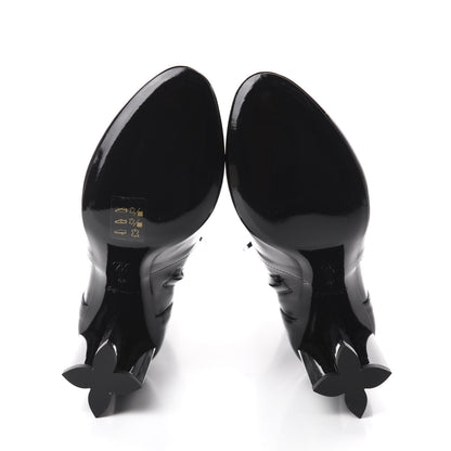 Louis Vuitton Patent Silhouette Ankle Boots 39 Black 6 of 9