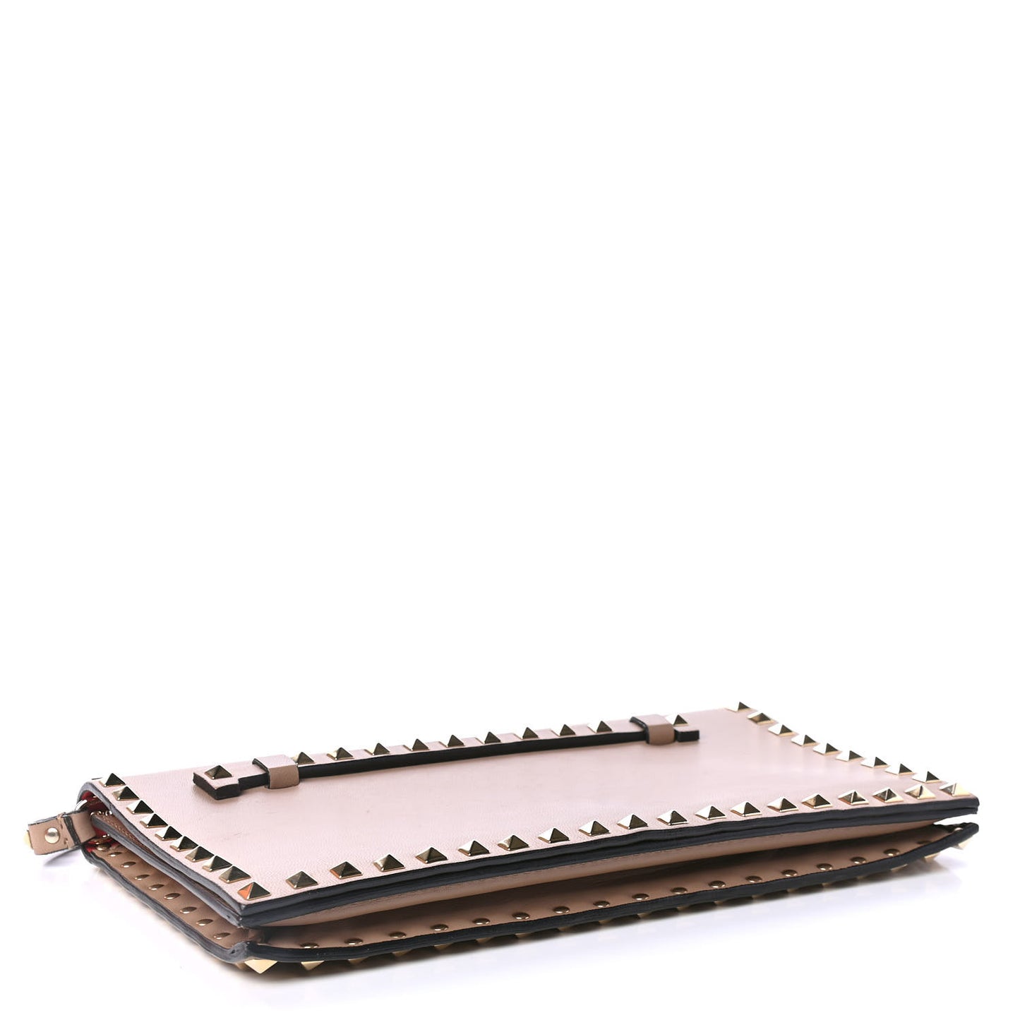 Nappa Rockstud Wristlet Clutch Alpaca