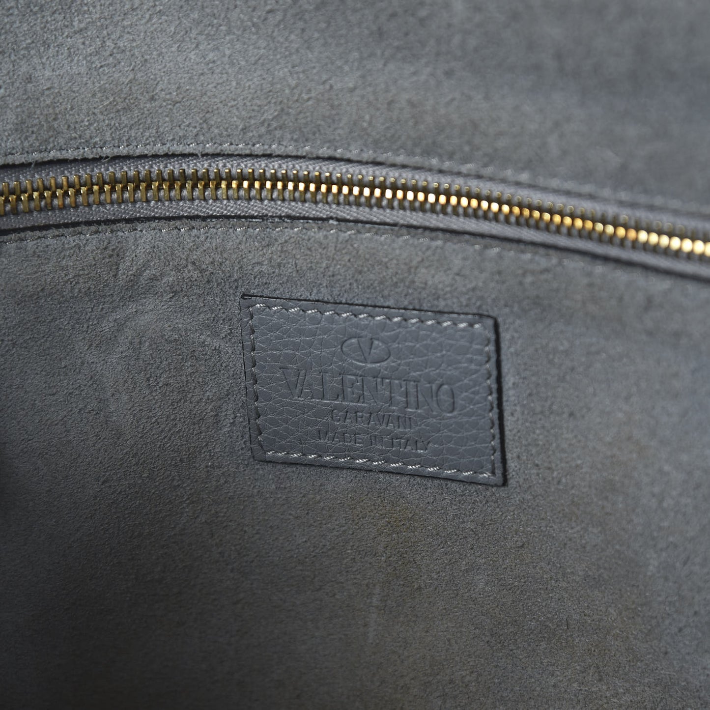 Grained Calfskin C Rockee Scarab Fringe Shoulder Bag Grey