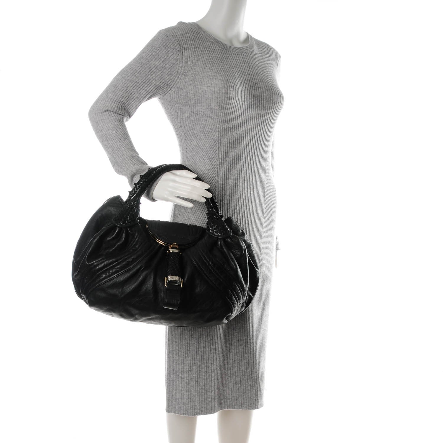 Fendi Nappa Nuvolata Spy Black 2 of 9