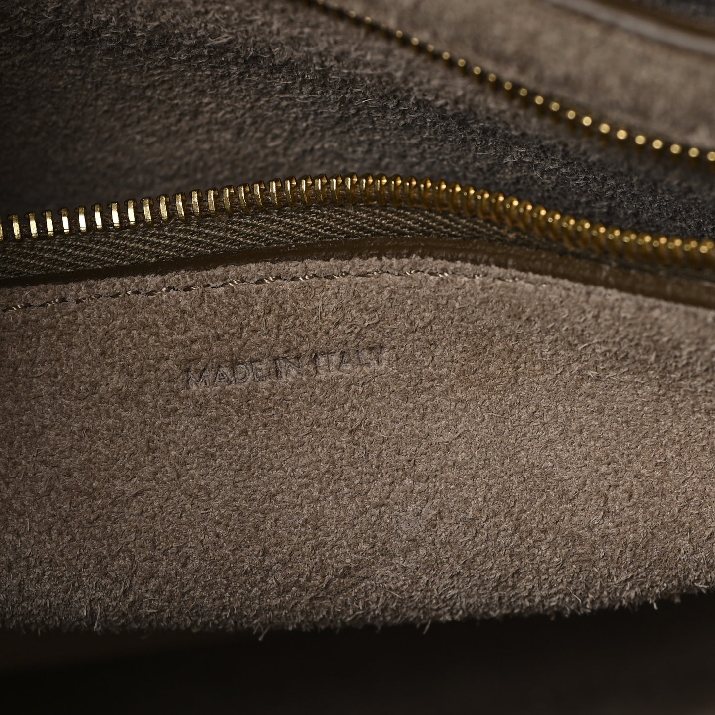Soft Grained Calfskin Sangle Bucket Bag Taupe