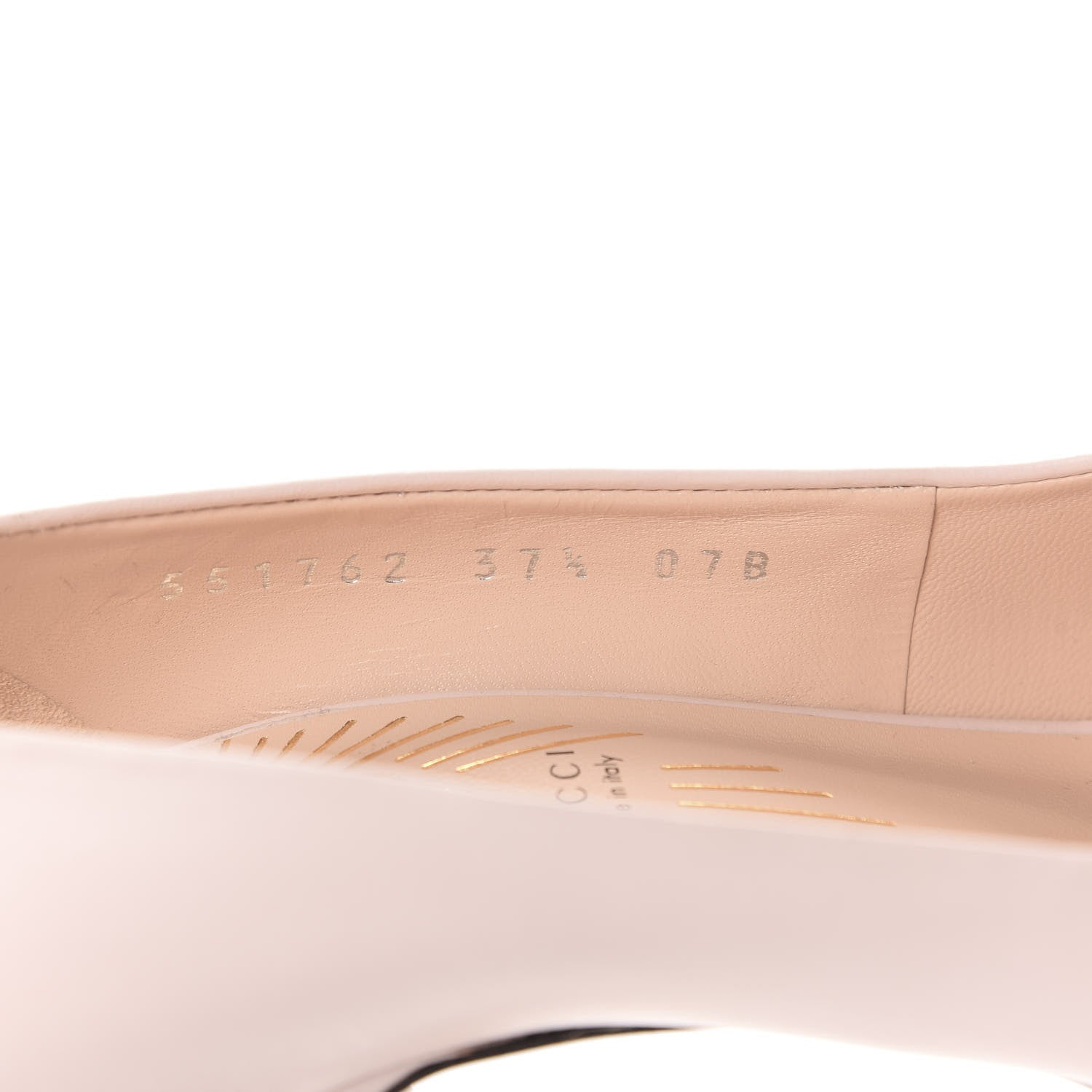 Gucci Nappa Bow High Heel Pumps 37.5 Light Powder Pink 8 of 11