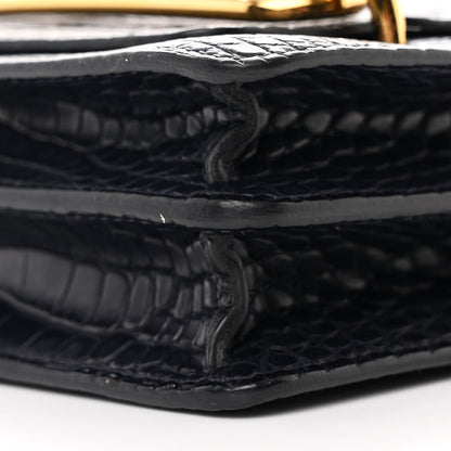 Hermes Matte Alligator Mini Sac Roulis Bleu Nuit 11 of 11