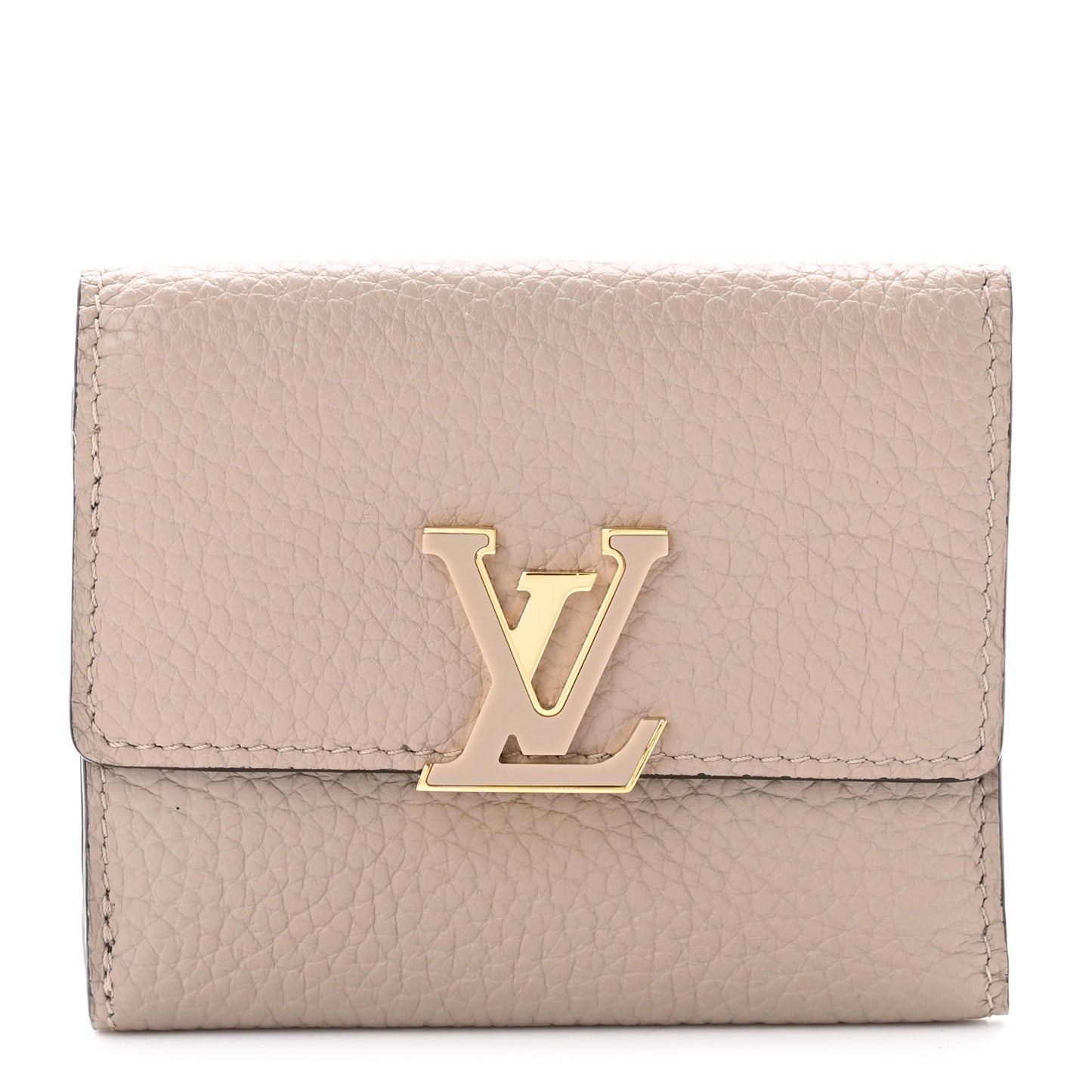 Taurillon Capucines XS Wallet Galet