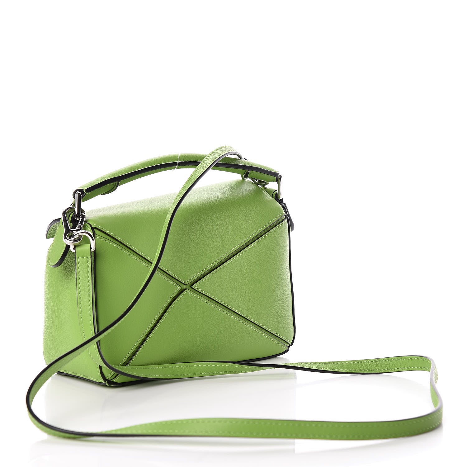 Loewe Calfskin Mini Puzzle Bag Green 3 of 10
