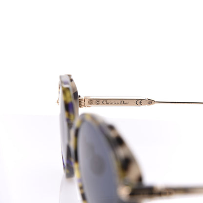 Christian Dior Acetate Umbrage Round Sunglasses Tortoise Blue 6 of 6