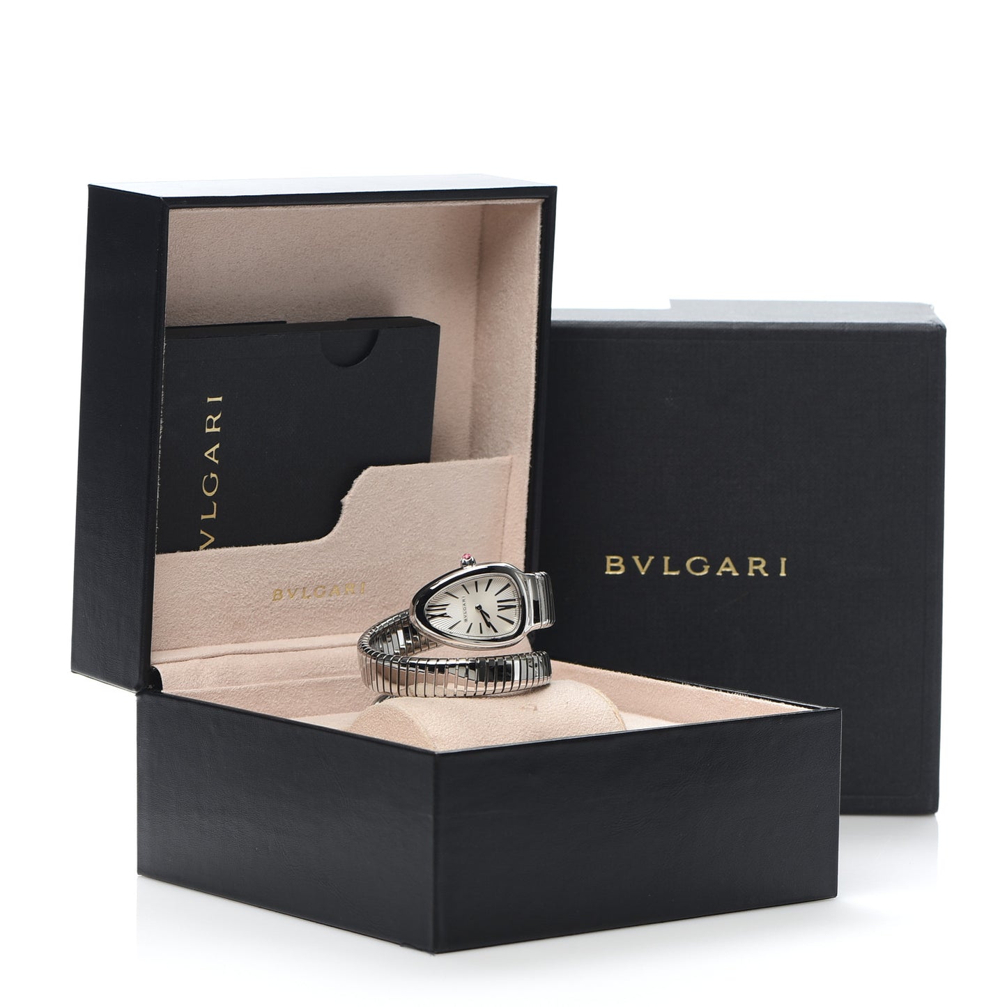 Stainless Steel 35mm Serpenti Tubogas Quartz Watch