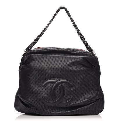 Chanel Perforated Lambskin Baseball Spirit Ligne Bag Navy 1 of 10