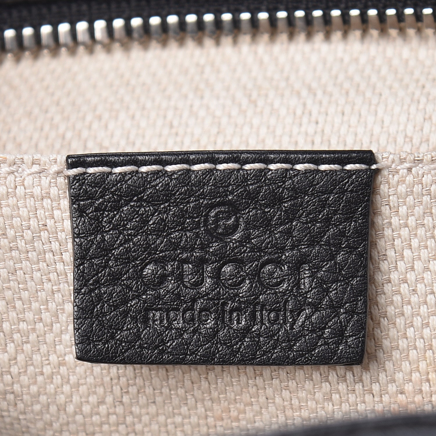 Gucci Pebbled Calfskin Studded Small Soho Disco Bag Black 6 of 12