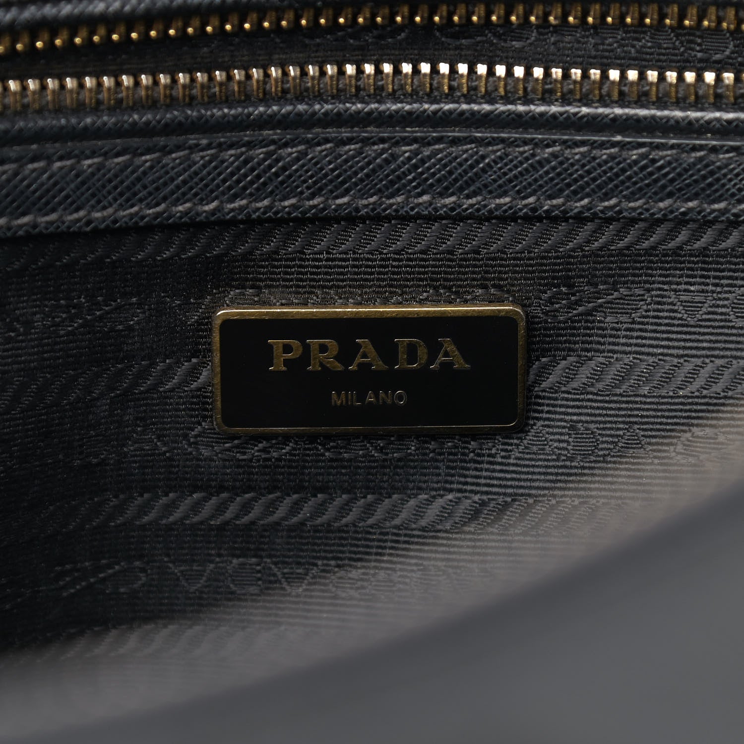 Prada Saffiano Small Galleria Double Zip Tote Black 6 of 17