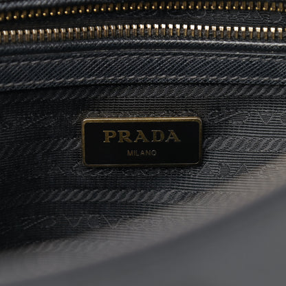 Prada Saffiano Small Galleria Double Zip Tote Black 6 of 17