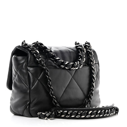 Chanel Lambskin Quilted Medium Chanel 19 Flap So Black 3 of 15
