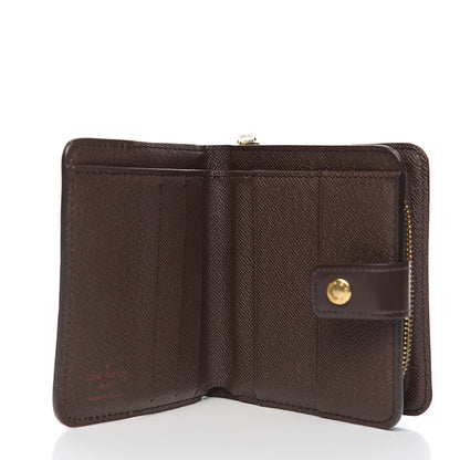 Louis Vuitton Damier Ebene Zippe Zipped Compact Wallet 4 of 6