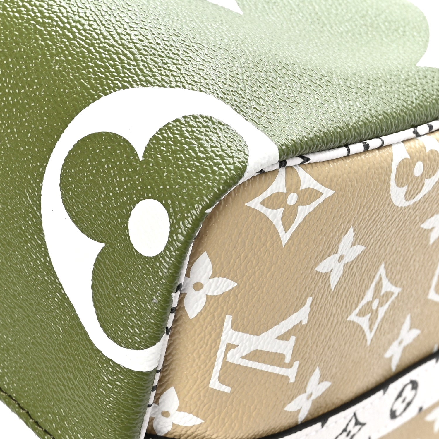 Louis Vuitton Monogram Giant Speedy Bandouliere 30 Kaki Beige 11 of 11