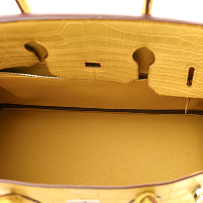 Hermes Matte Alligator Birkin 35 Jaune Ambre 5 of 10