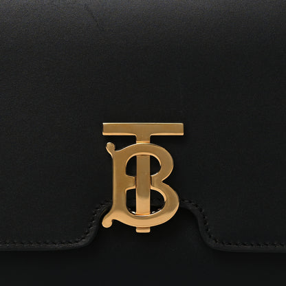 Burberry Calfskin Medium TB Bag Black 7 of 9