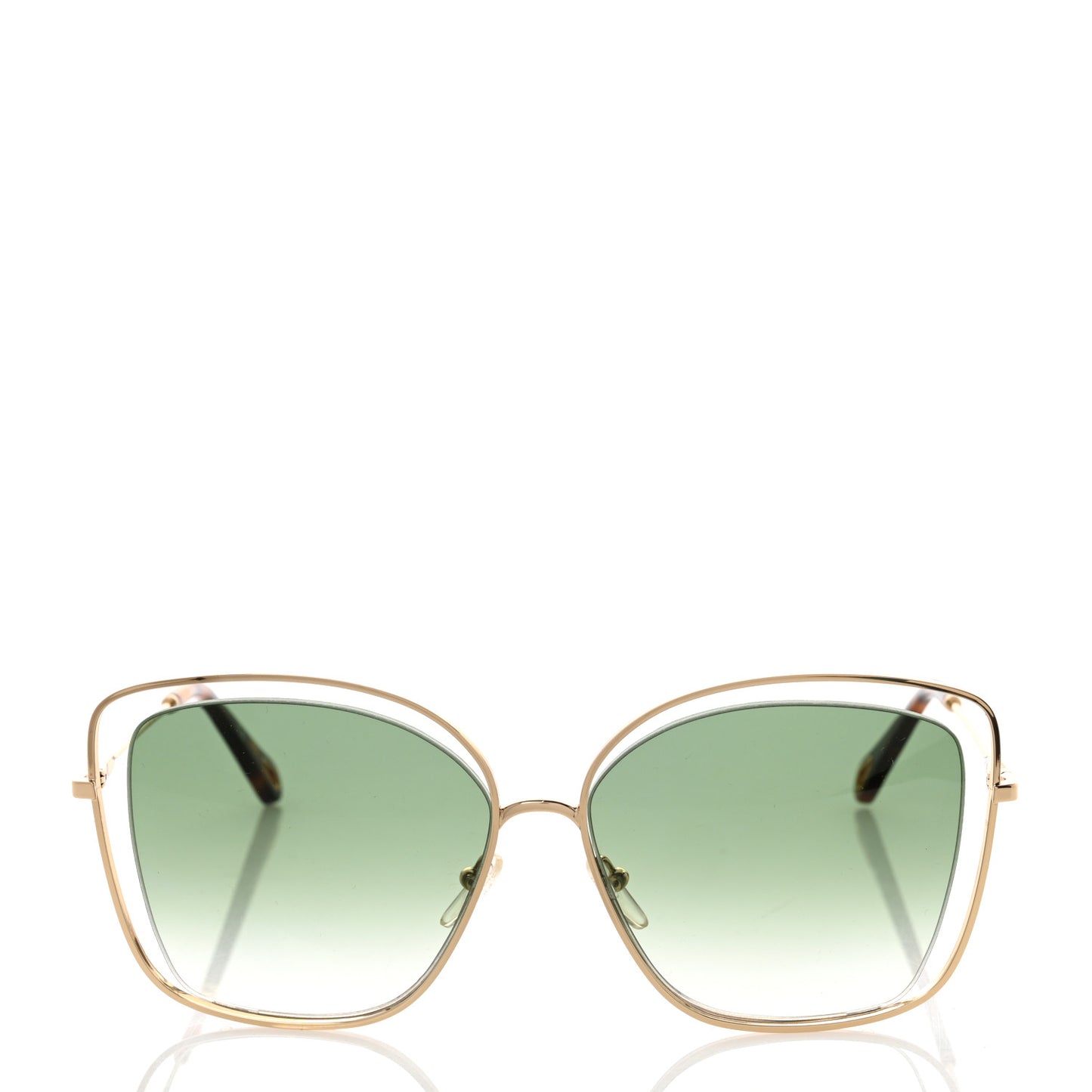 Poppy Cutout Square Sunglasses CE133S Havana Brown