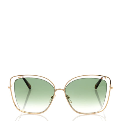 Chloe Poppy Cutout Square Sunglasses CE133S Havana Brown 2 of 7