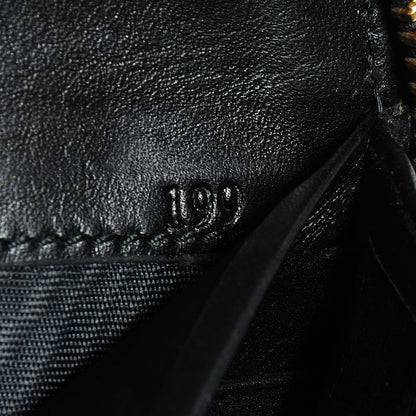 Prada Vernice Zip Around Wallet Black 9 of 12