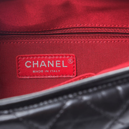 Chanel Aged Calfskin Quilted Medium Gabrielle Hobo Black 7 of 9
