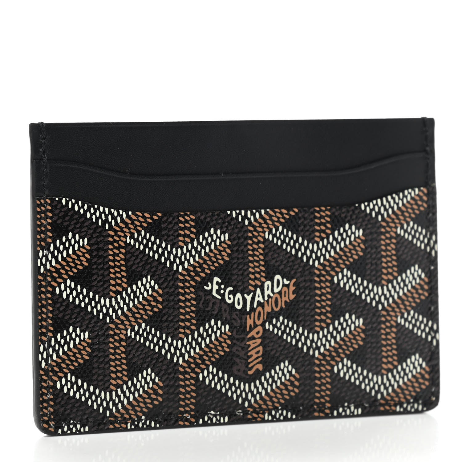 Goyard Goyardine Saint Sulpice Card Holder Black 3 of 7