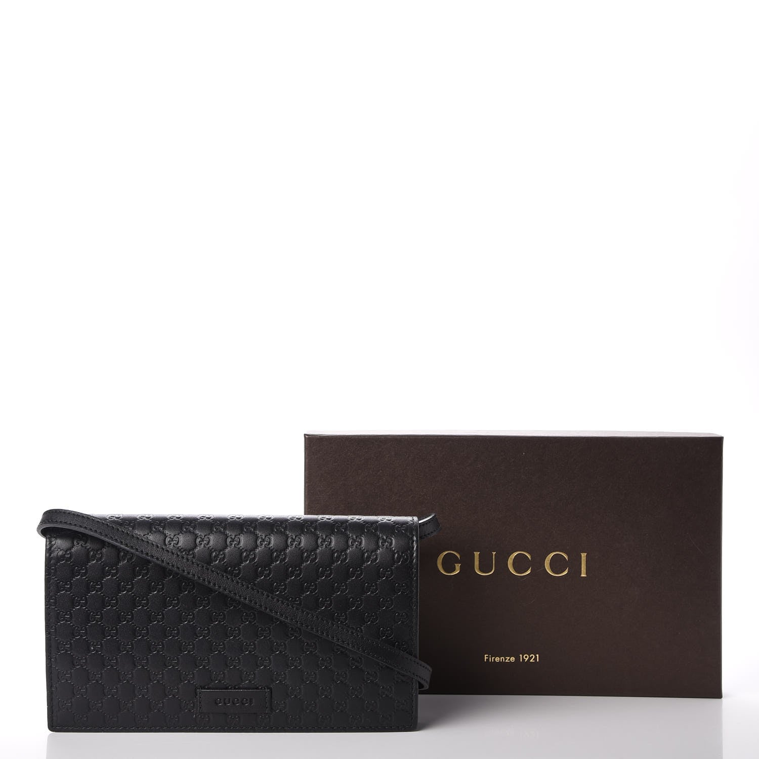 Gucci Microguccissima Crossbody Wallet Black 9 of 9