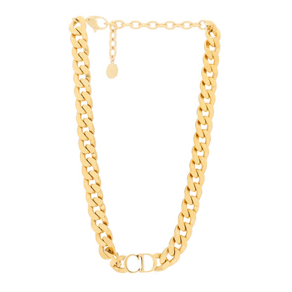 Christian Dior Metal Danseuse Etoile Chain Choker Necklace Gold 2 of 4
