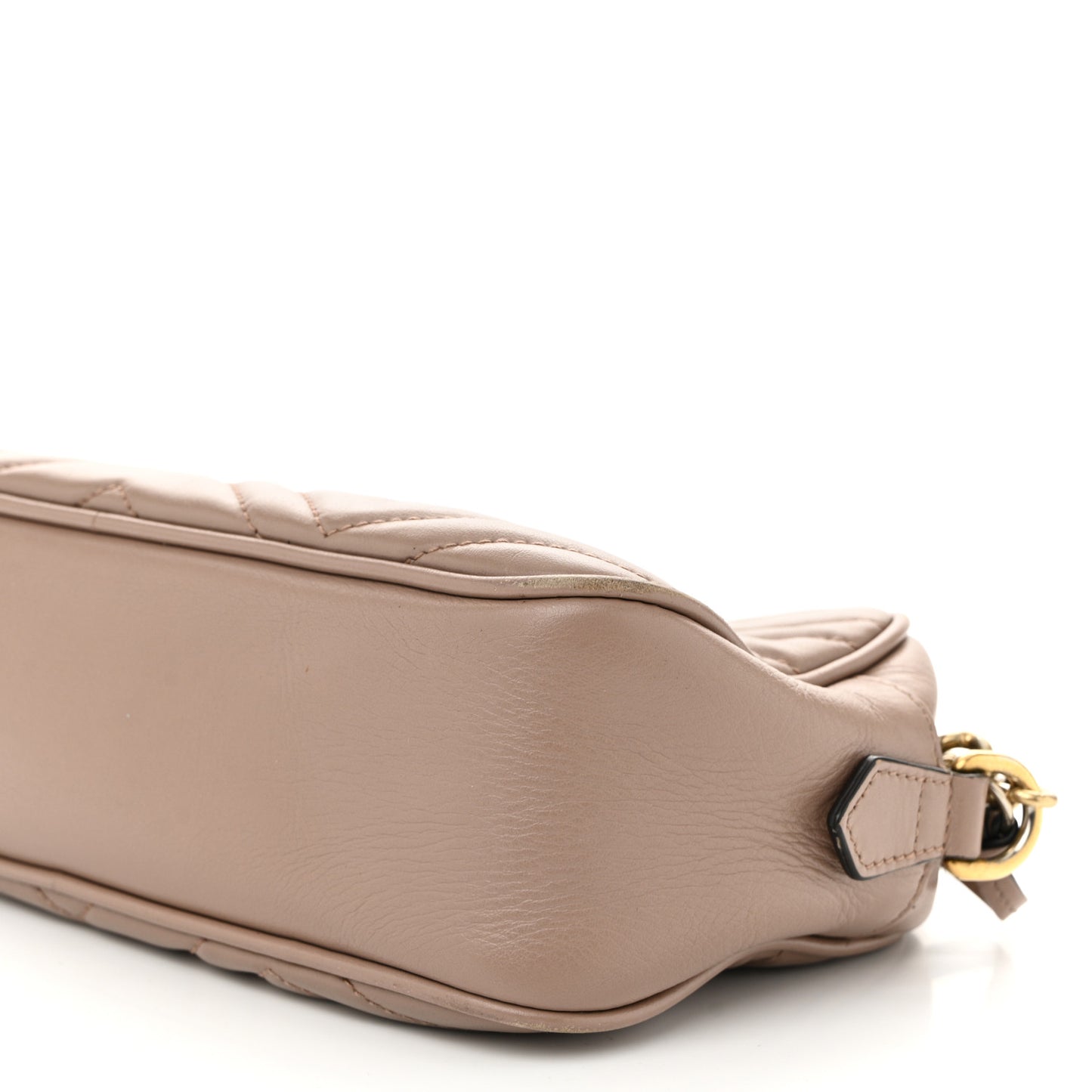 Calfskin Matelasse Small GG Marmont Chain Shoulder Bag Porcelain Rose